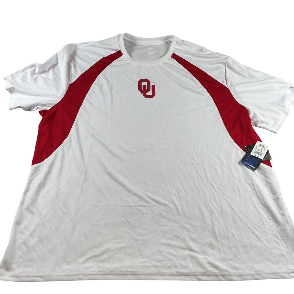 Colosseum NCAA Oklahoma Sooners DXL Mens 3XL T-Shirt Football White‎ Red